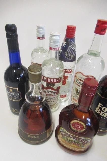 11 bottles of mixed spirits & liqueurs Image