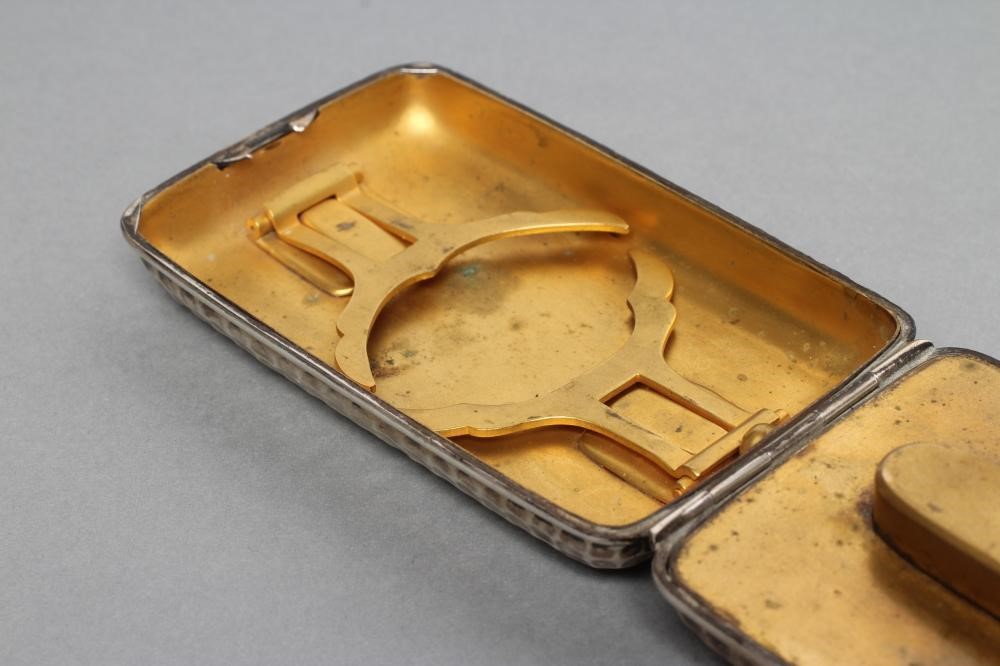 A LATE VICTORIAN CURLING TONGS SILVER SPIRIT WARMER Image