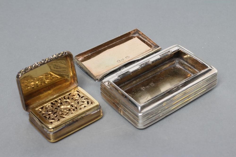 A GEORGE III SILVER GILT VINAIGRETTE Image