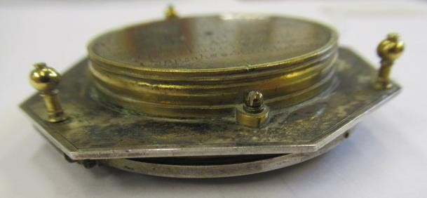 A TRAVELLING EQUATORIAL/EQUINOCTIAL BRASS SUNDIAL by Christoph Schoener Junior Image