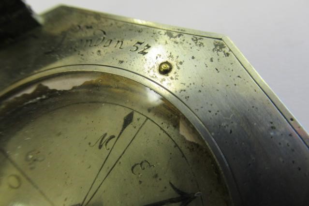 A TRAVELLING EQUATORIAL/EQUINOCTIAL BRASS SUNDIAL by Christoph Schoener Junior Image