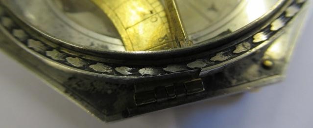 A TRAVELLING EQUATORIAL/EQUINOCTIAL BRASS SUNDIAL by Christoph Schoener Junior Image