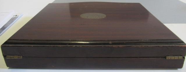 A SET OF TWELVE PAIRS OF SILVER FRUIT KNIVES AND FORKS Image