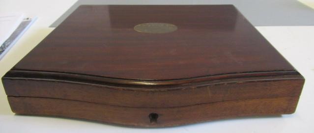 A SET OF TWELVE PAIRS OF SILVER FRUIT KNIVES AND FORKS Image