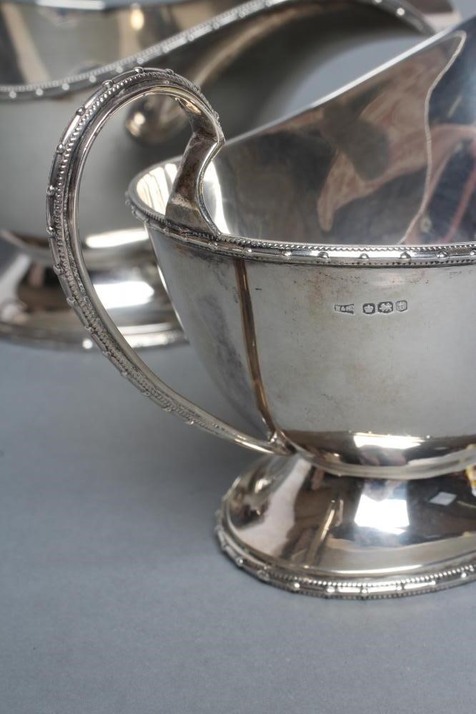A PAIR OF SILVER SAUCEBOATS Image