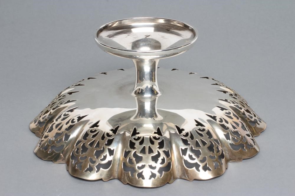 A SILVER PEDESTAL TAZZA Image