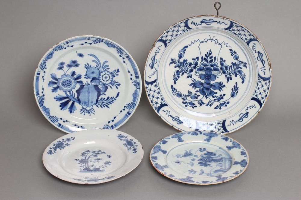 FOUR DUTCH DELFT PLATES Image