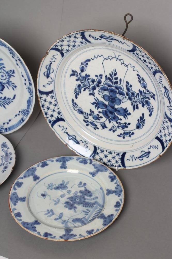 FOUR DUTCH DELFT PLATES Image