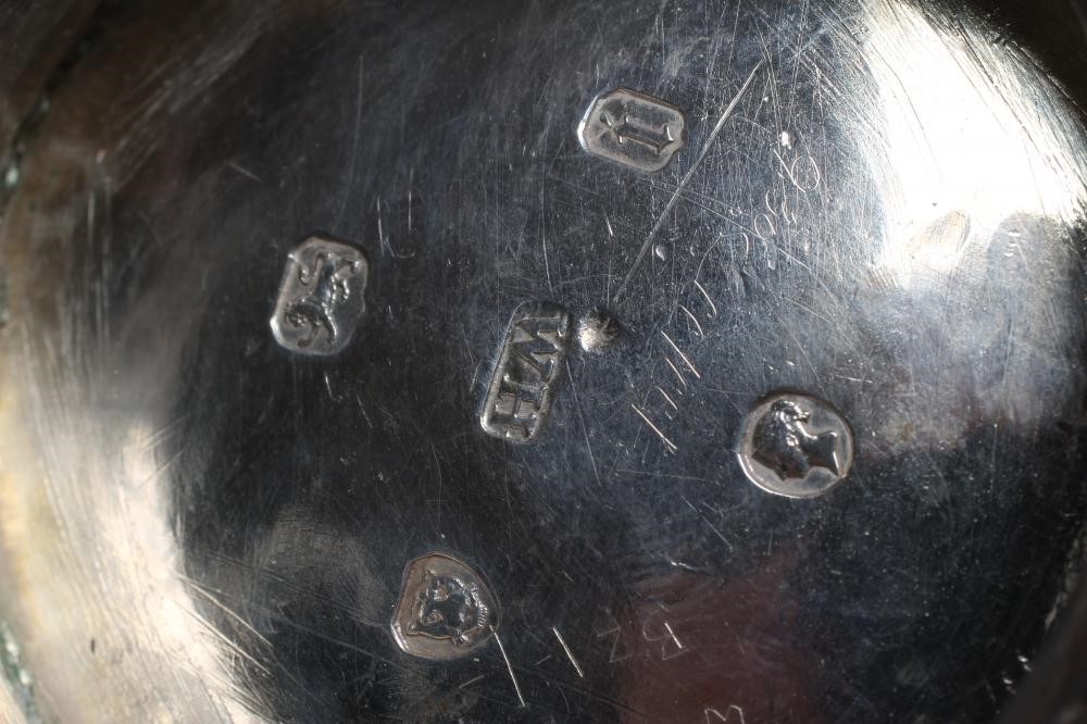 A MID VICTORIAN SILVER TEAPOT Image