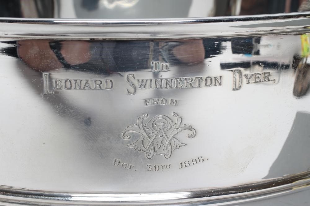 A LATE VICTORIAN SILVER TROPHY ROSE BOWL Image