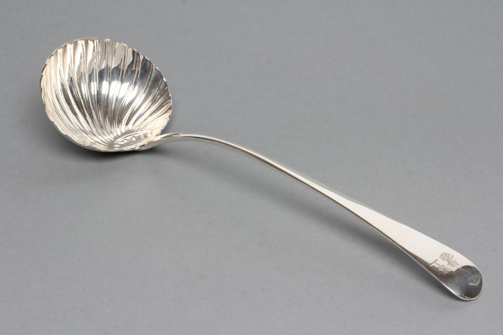 A GEORGE III SILVER LADLE Image