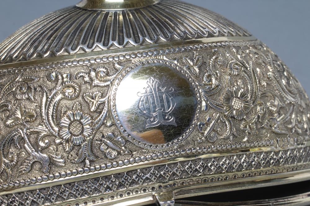 A VICTORIAN GILDED SILVER SUGAR BASKET Image
