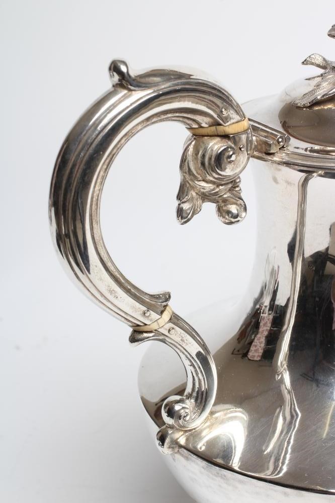 AN EARLY VICTORIAN SILVER FOUR PIECE TEA SERVICE Image