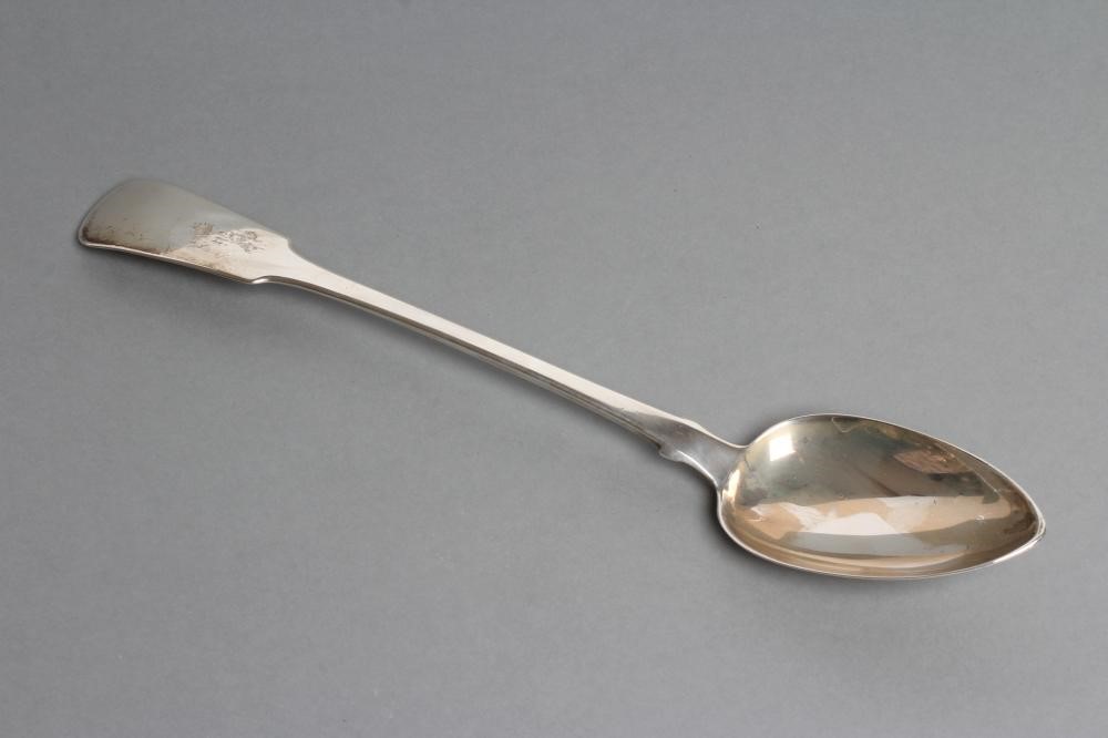 A GEORGE IV SILVER BASTING SPOON Image