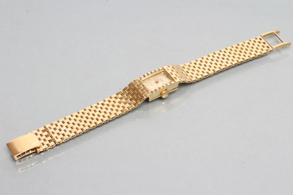 A LADY'S 18CT GOLD OEBRA WRISTWATCH Image
