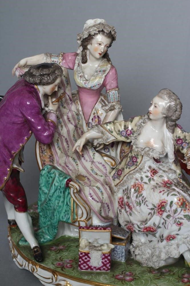A PAIR OF SAMSON PORCELAIN FIGURE GROUPS Image