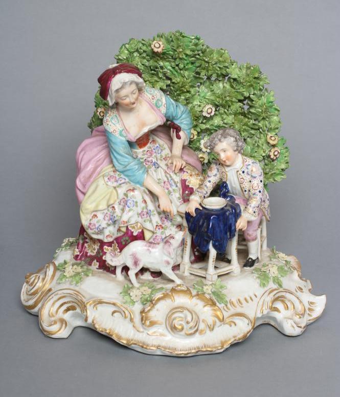 A SAMSON PORCELAIN FIGURE GROUP Image