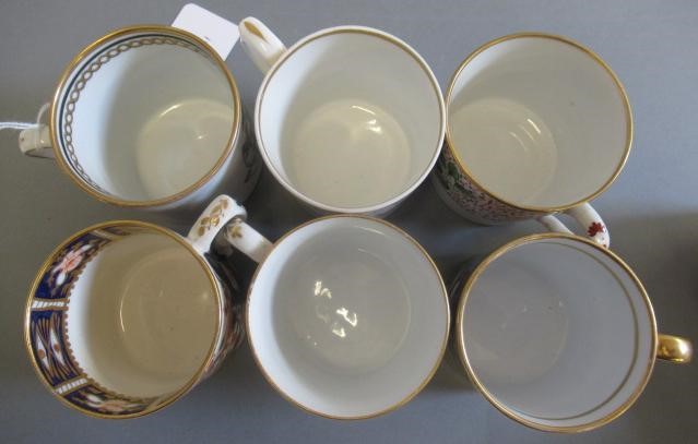 A COLLECTION OF TEN ENGLISH PORCELAIN COFFEE CANS Image