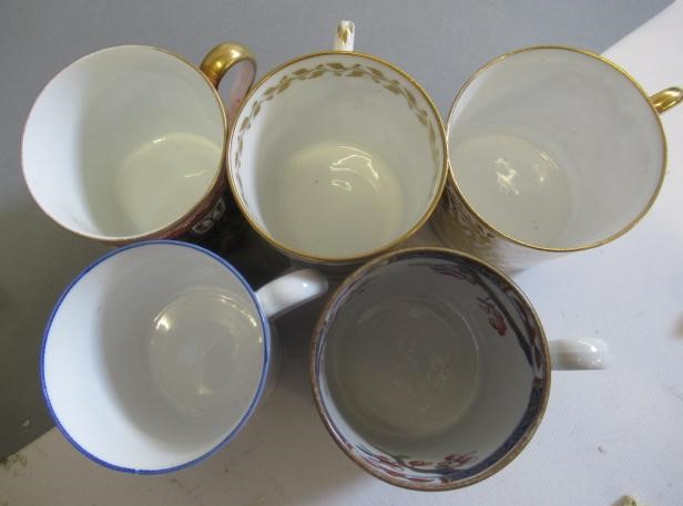 A COLLECTION OF TEN ENGLISH PORCELAIN COFFEE CANS Image