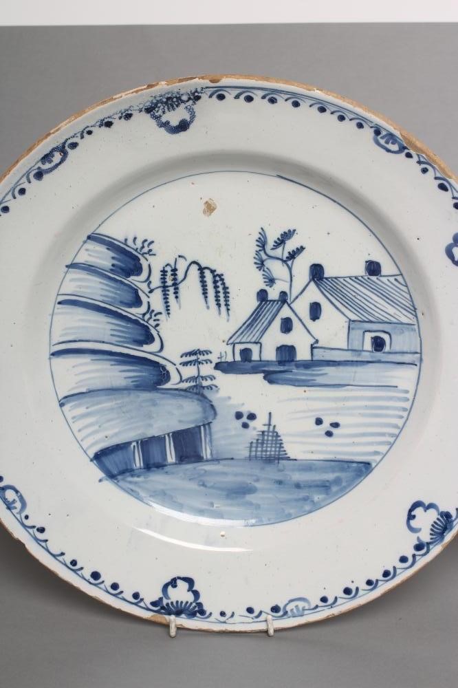 AN ENGLISH DELFT CHARGER Image