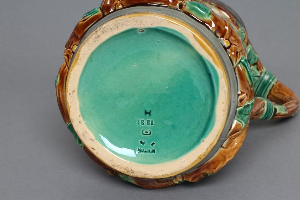 A VICTORIAN MINTON MAJOLICA "TOWER" JUG Image