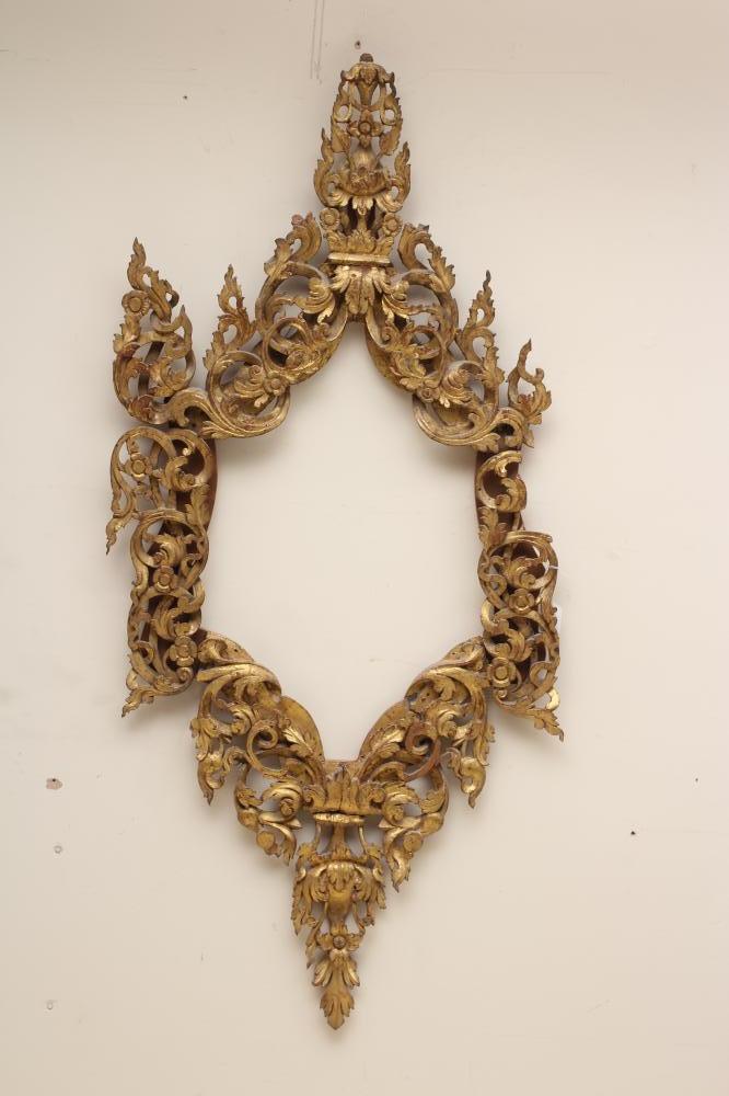 A CONTINENTAL CARVED GILT WOOD FRAME Image