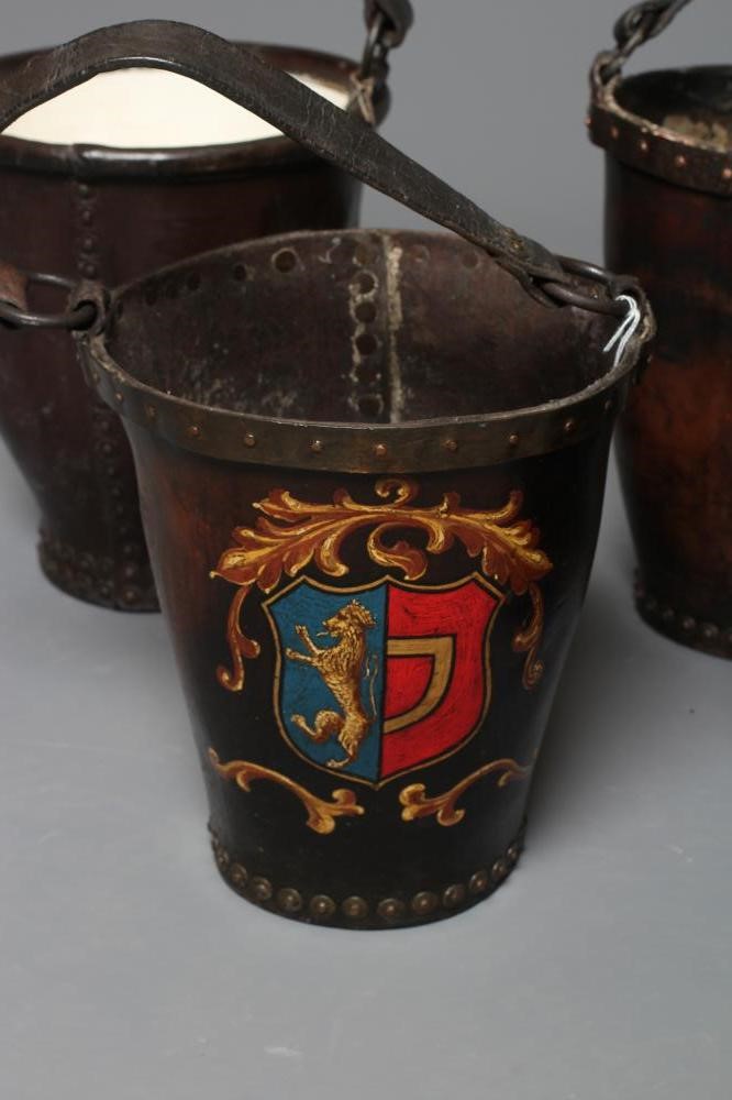 A LEATHER FIRE BUCKET Image