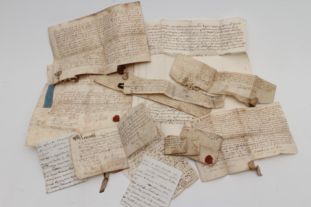 A COLLECTION OF FOURTEEN 16TH CENTURY AND LATER VELLUM AND PAPER MANUSCRIPTS Image