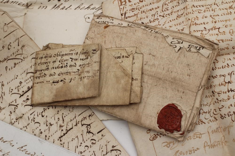 A COLLECTION OF FOURTEEN 16TH CENTURY AND LATER VELLUM AND PAPER MANUSCRIPTS Image