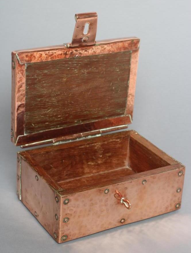 AN ARTS AND CRAFTS COPPER BOX BY JOHN PEARSON Image