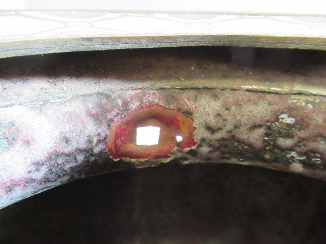 A JAPANESE CLOISONNE ENAMEL TRIPOD CENSOR AND COVER of two handled lobed ovoid form with arcade Image