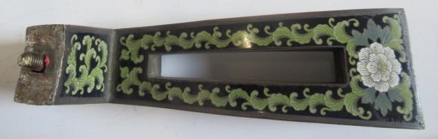 A JAPANESE CLOISONNE ENAMEL TRIPOD CENSOR AND COVER of two handled lobed ovoid form with arcade Image