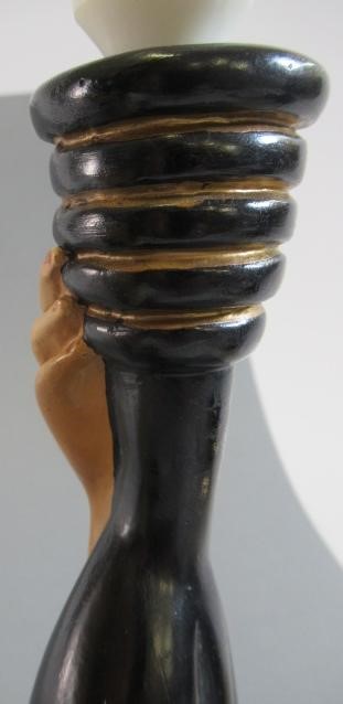 A RETRO DURON TRETCHIKOFF STYLE CHALK WARE LAMP BASE Image