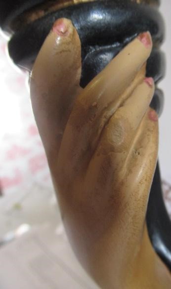 A RETRO DURON TRETCHIKOFF STYLE CHALK WARE LAMP BASE Image