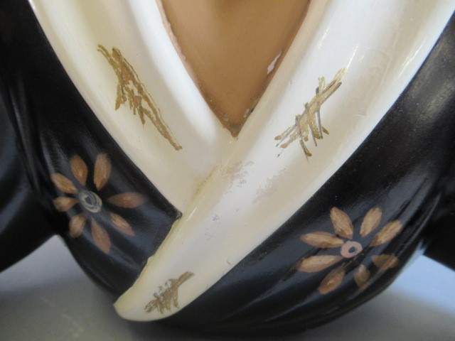 A RETRO DURON TRETCHIKOFF STYLE CHALK WARE LAMP BASE Image