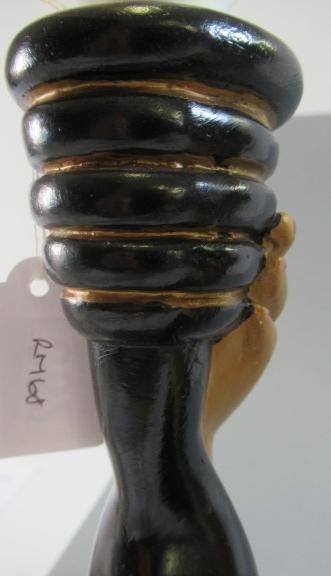 A RETRO DURON TRETCHIKOFF STYLE CHALK WARE LAMP BASE Image