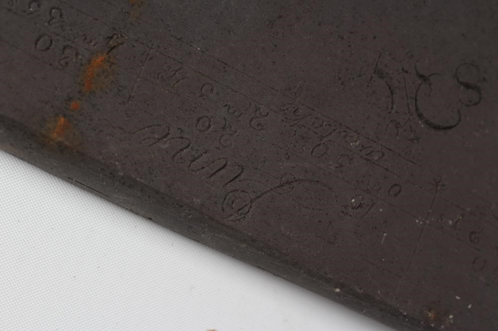 AN IRISH SLATE HORIZONTAL SUNDIAL Image