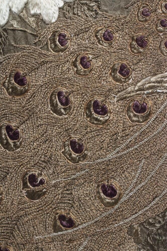 A CHINESE SILK EMBROIDERED PANEL Image