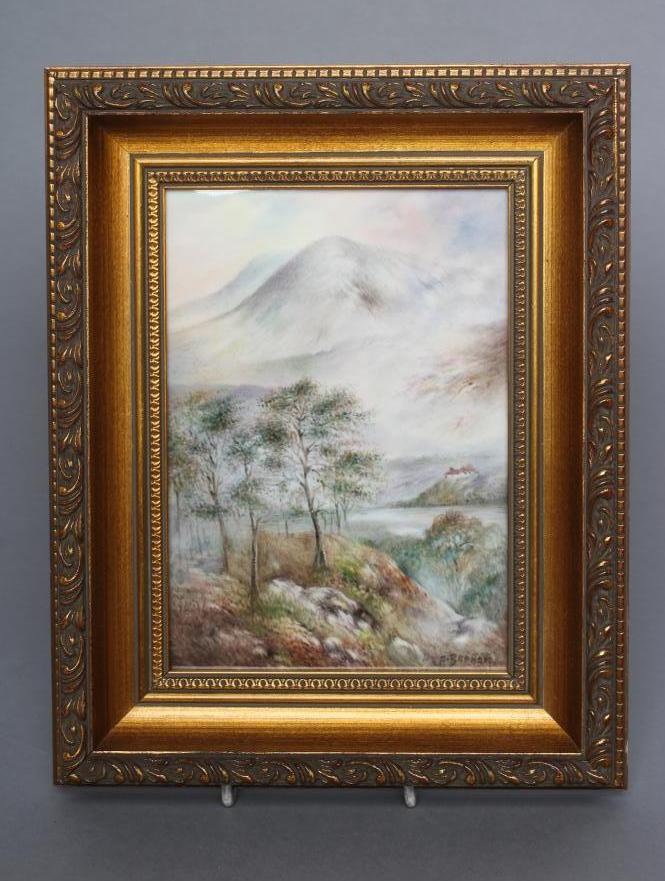 A ROYAL WORCESTER CHINA PLAQUE Image