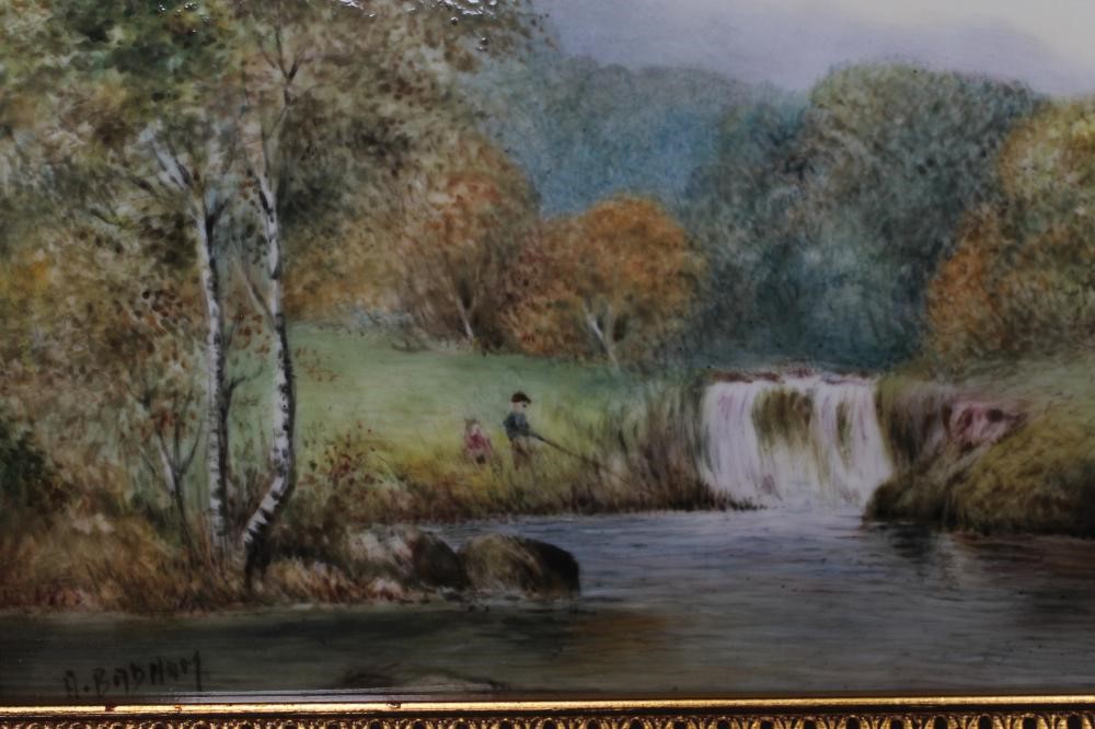 A ROYAL WORCESTER CHINA PLAQUE Image