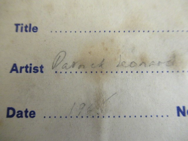 PATRICK LEONARD (Irish 1918-2005) Image