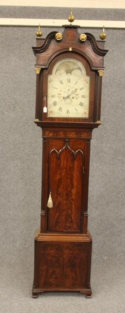 A MAHOGANY LONGCASE signed J Holland Image