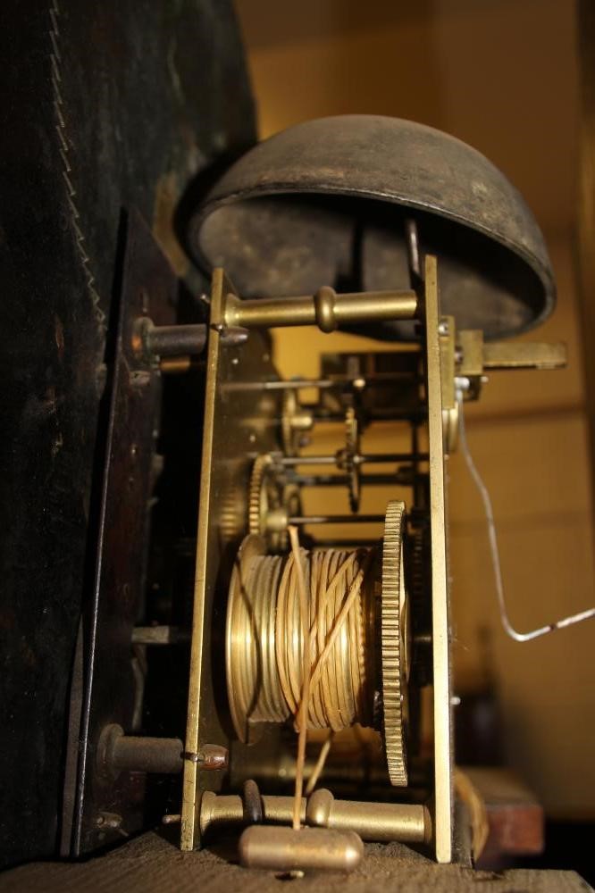 A MAHOGANY LONGCASE signed J Holland Image