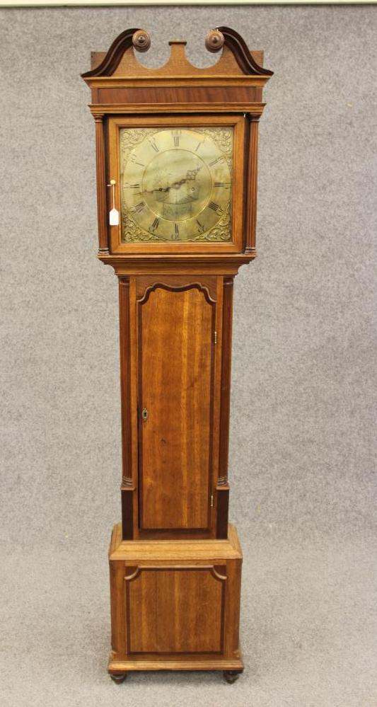 AN OAK LONGCASE signed John Wignall Image