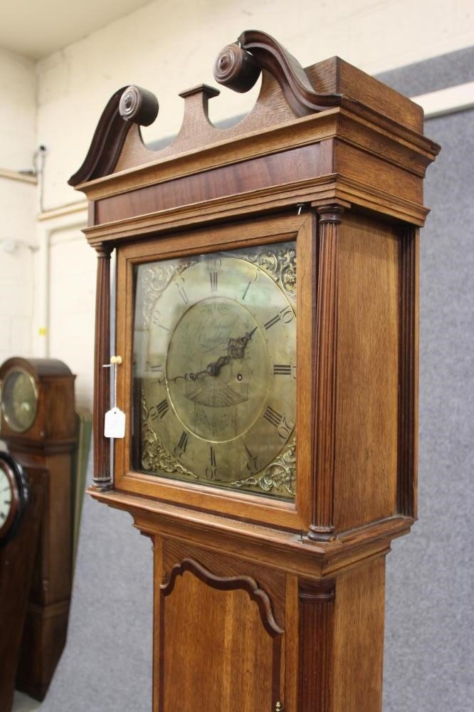 AN OAK LONGCASE signed John Wignall Image