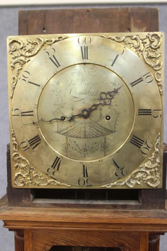 AN OAK LONGCASE signed John Wignall Image