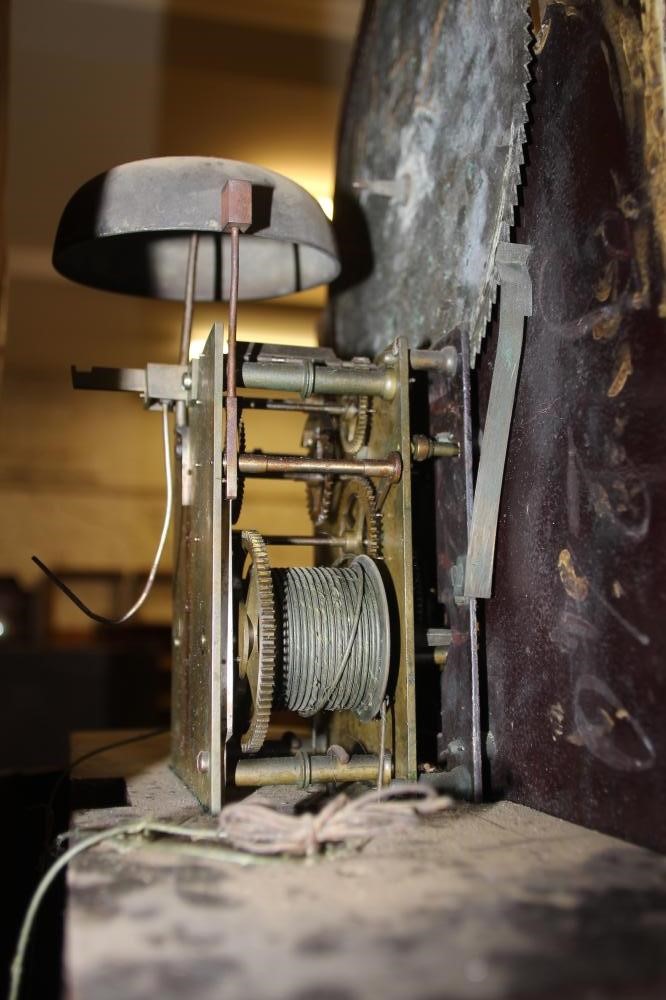 A MAHOGANY AND INLAID LONGCASE signed John Glover Image