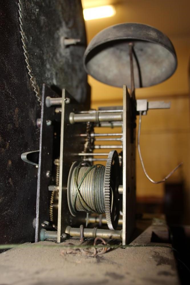 A MAHOGANY AND INLAID LONGCASE signed John Glover Image