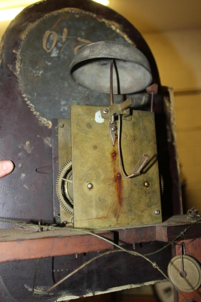 A MAHOGANY AND INLAID LONGCASE signed John Glover Image