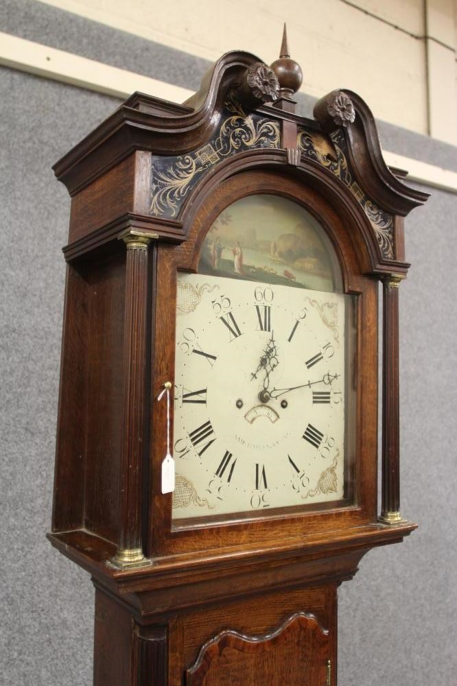 AN OAK LONGCASE signed Samuel Harley Image